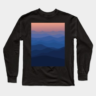 Sunset in the mountains Long Sleeve T-Shirt